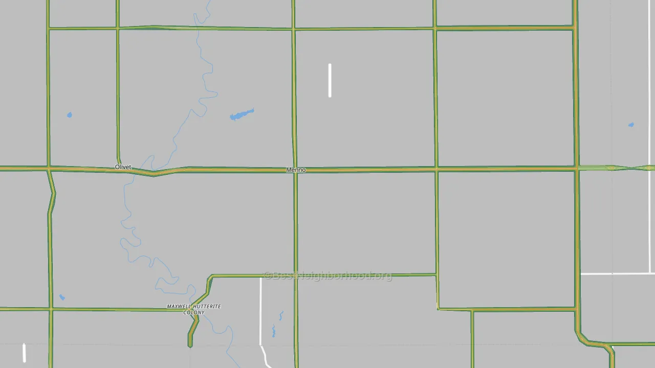 Menno, SD Map of Noise Levels in Menno