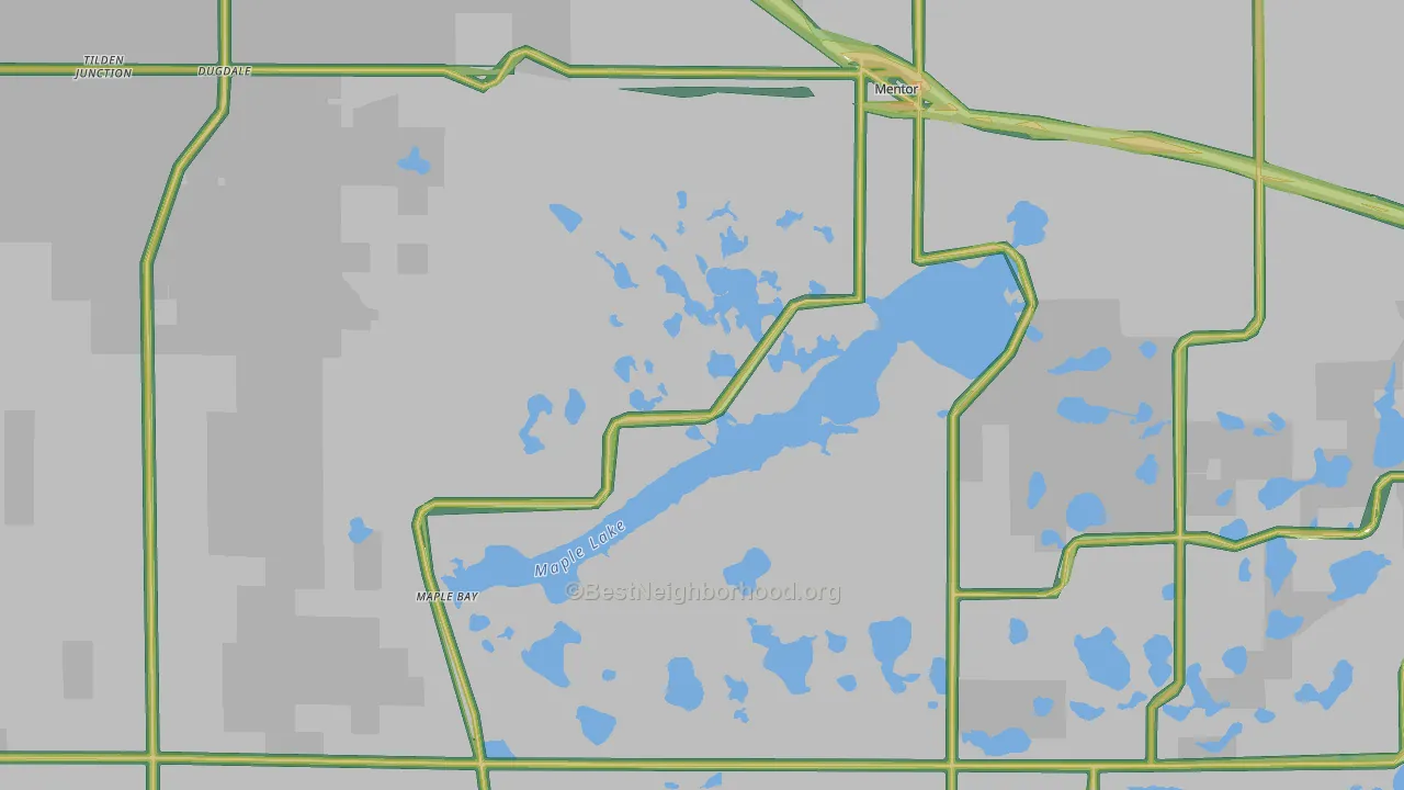Mentor, MN Map of Noise Levels in Mentor