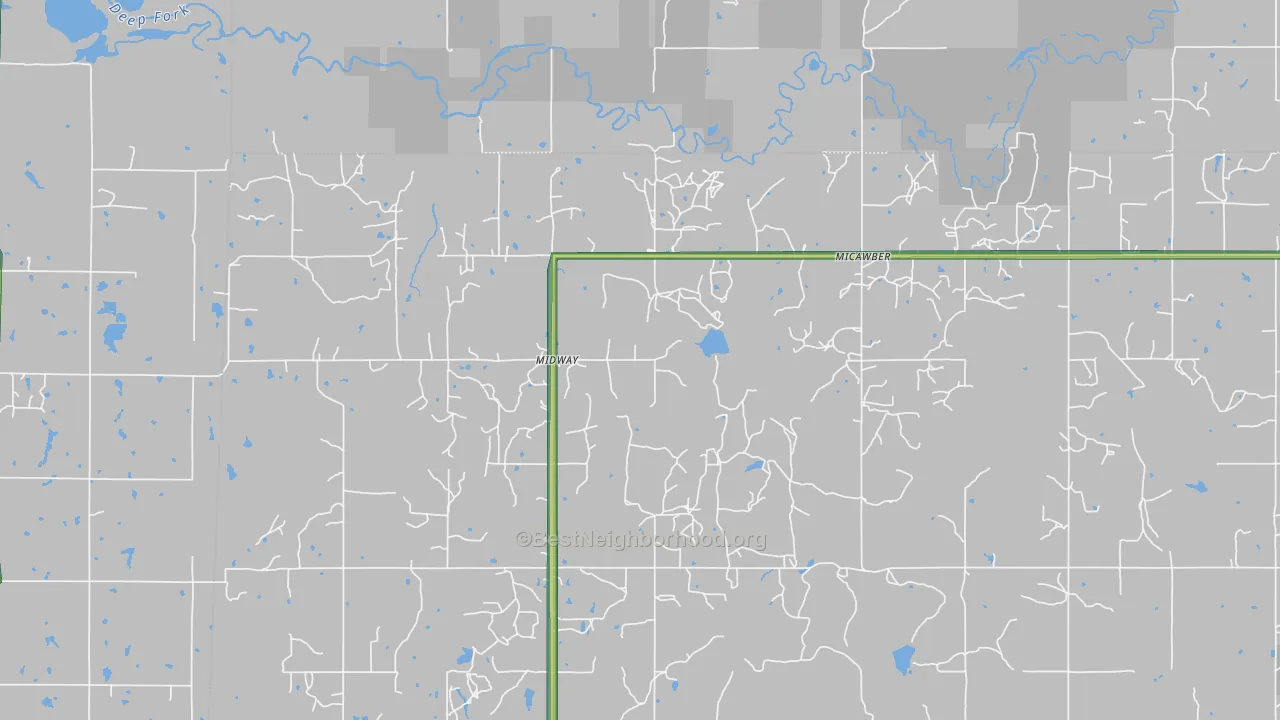 Micawber, OK Map of Noise Levels in Micawber
