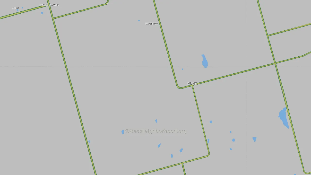 Midkiff, TX Map of Noise Levels in Midkiff