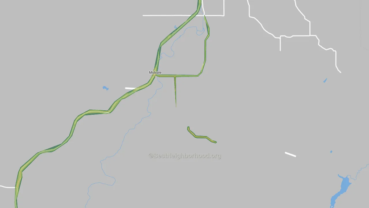 Midvale, ID Map of Noise Levels in Midvale