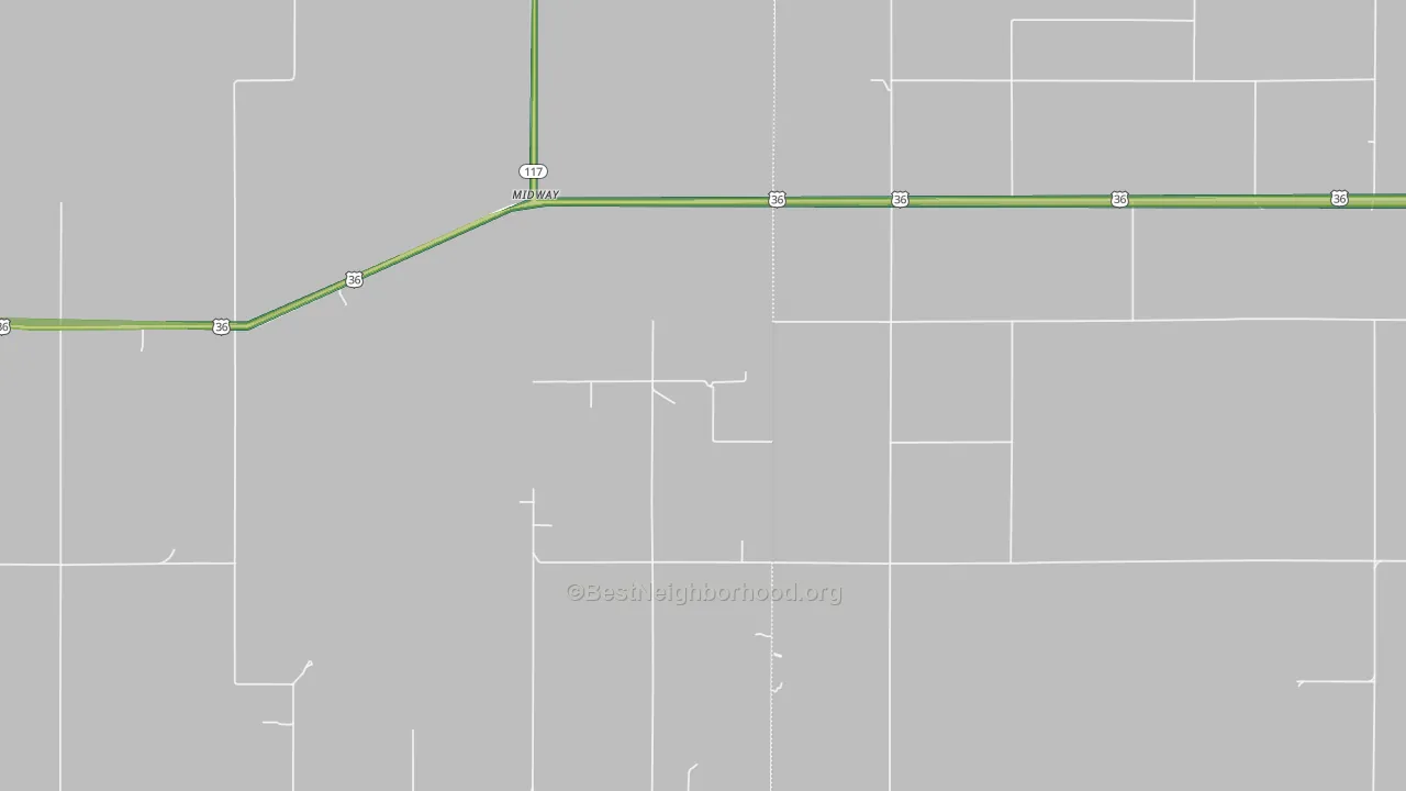 Midway, KS Map of Noise Levels in Midway