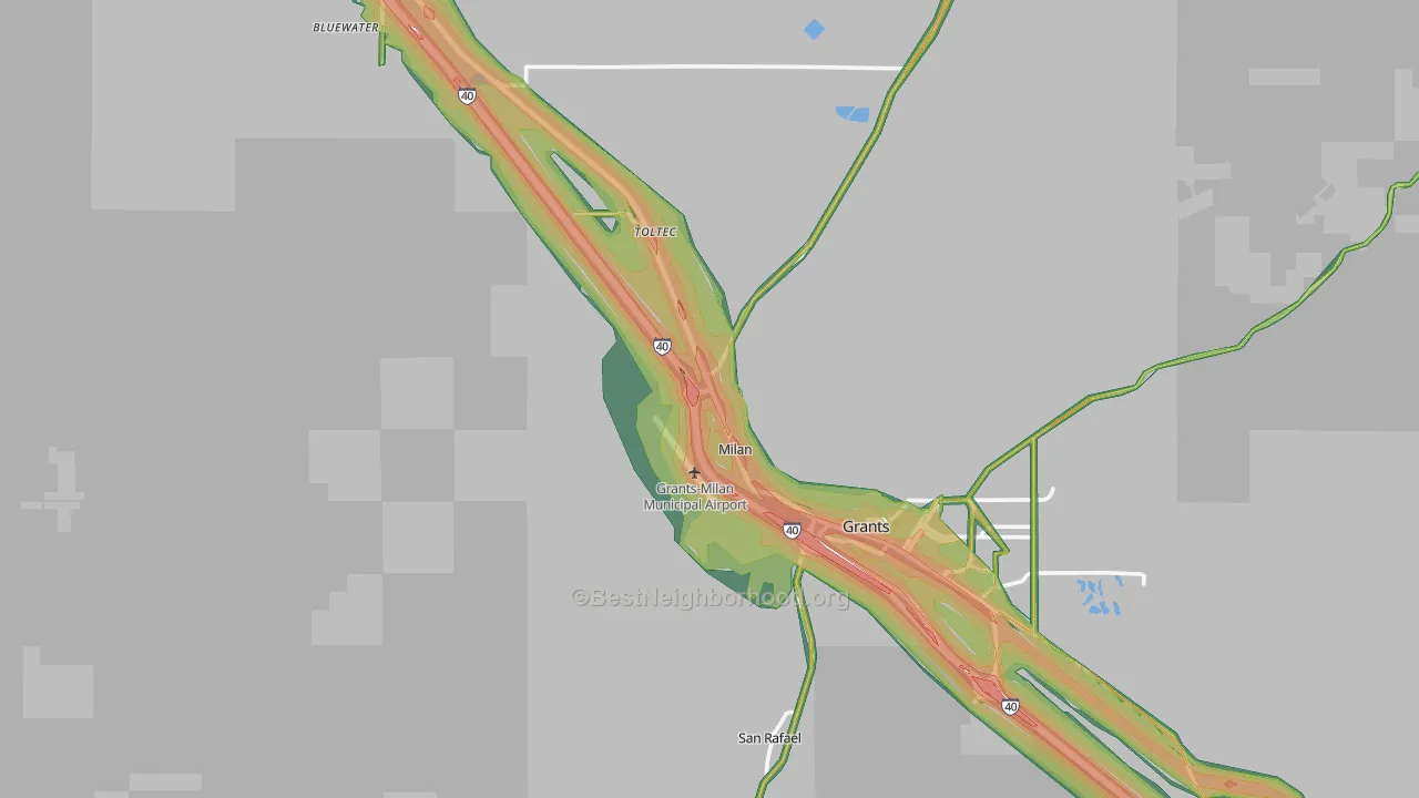 Milan, NM Map of Noise Levels in Milan