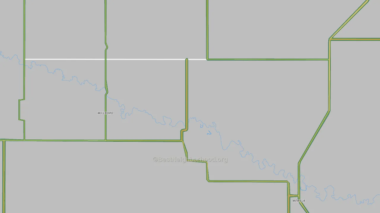 Millboro, SD Map of Noise Levels in Millboro