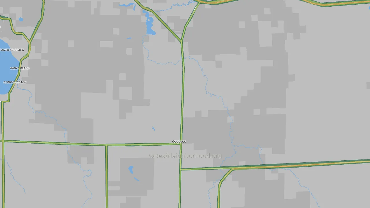 Millersburg, MI Map of Noise Levels in Millersburg