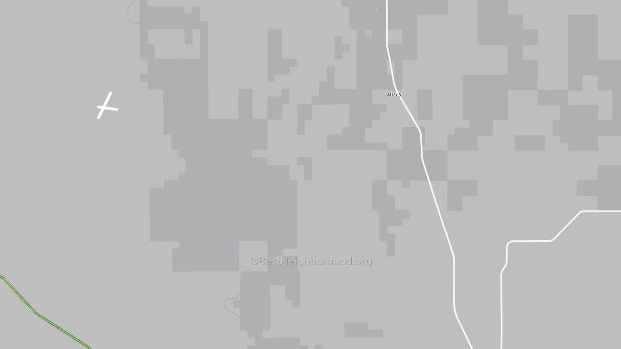 Mills, NM Map of Noise Levels in Mills