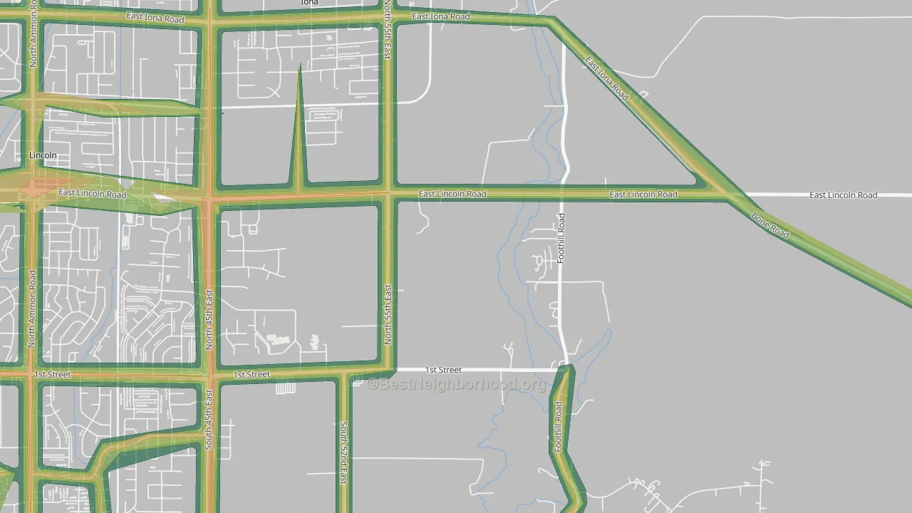 Milo, ID Map of Noise Levels in Milo