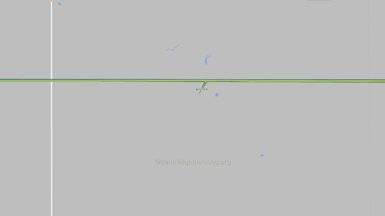 Milton, ND Map of Noise Levels in Milton