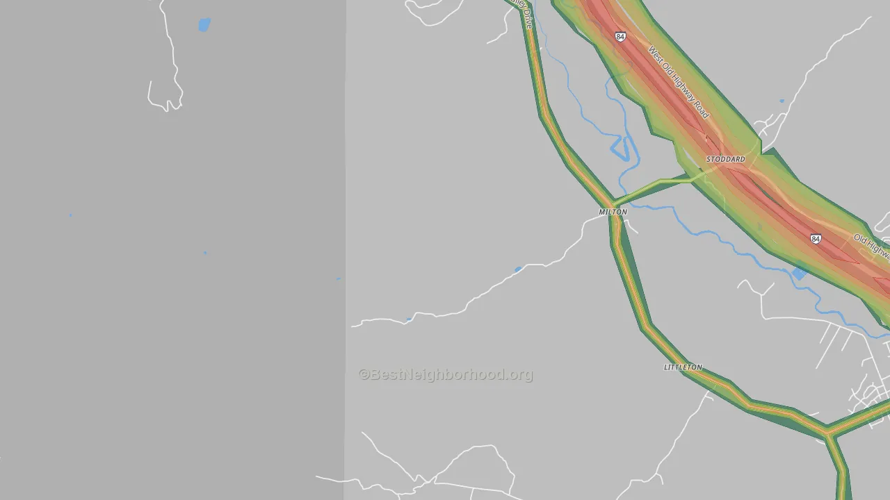 Milton, UT Map of Noise Levels in Milton