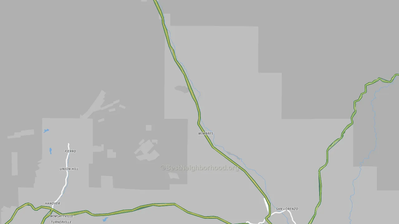 Mimbres, NM Map of Noise Levels in Mimbres