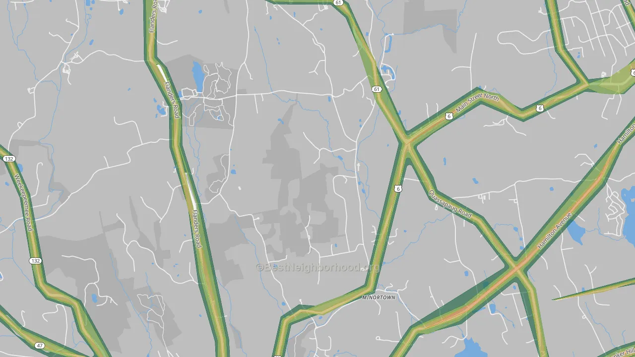 Minortown, CT Map of Noise Levels in Minortown