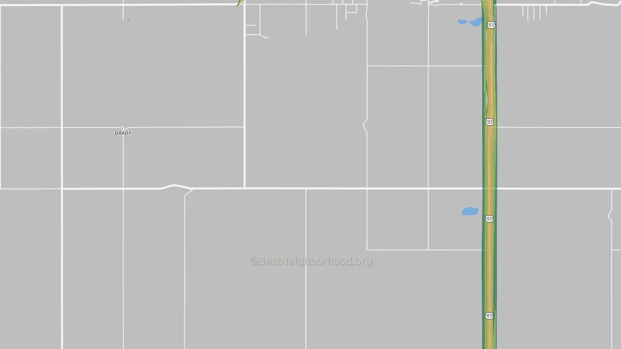 Minot Air Force Base, ND Map of Noise Levels in Minot Air Force Base