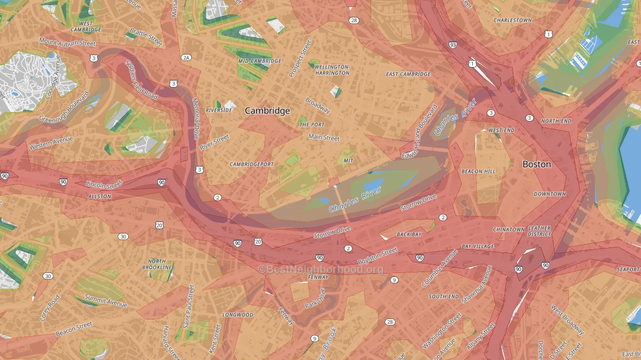 MIT, Cambridge, MA Map of Noise Levels in MIT