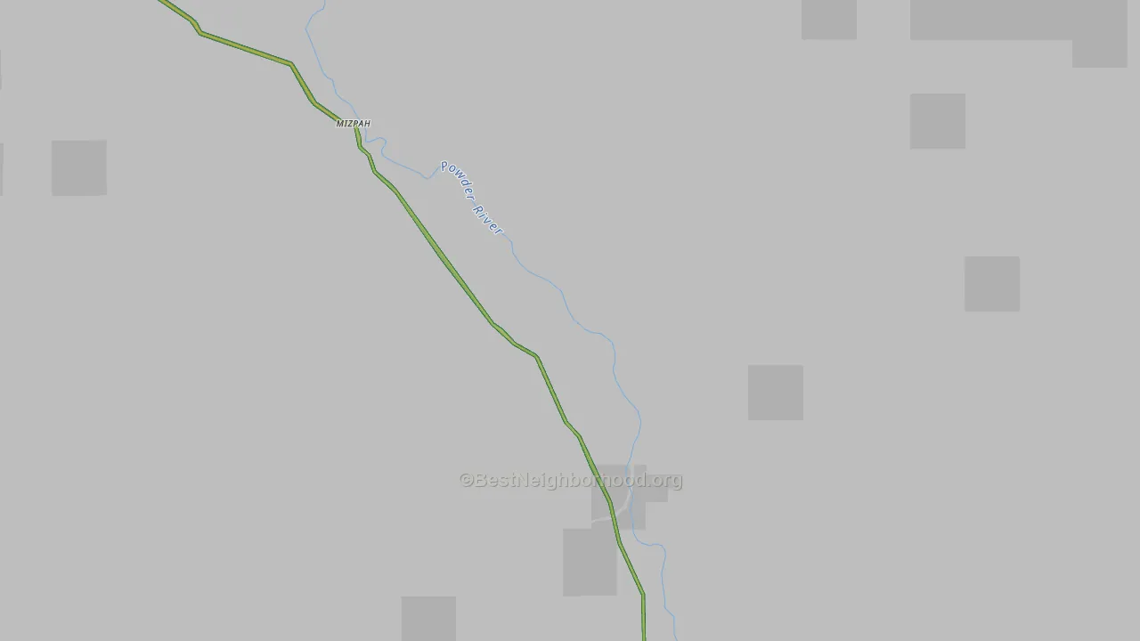 Mizpah, MT Map of Noise Levels in Mizpah