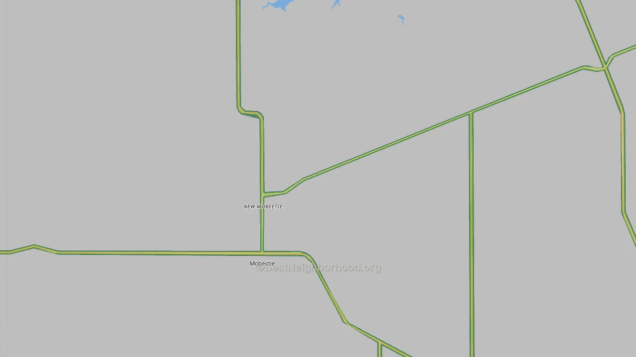 Mobeetie, TX Map of Noise Levels in Mobeetie