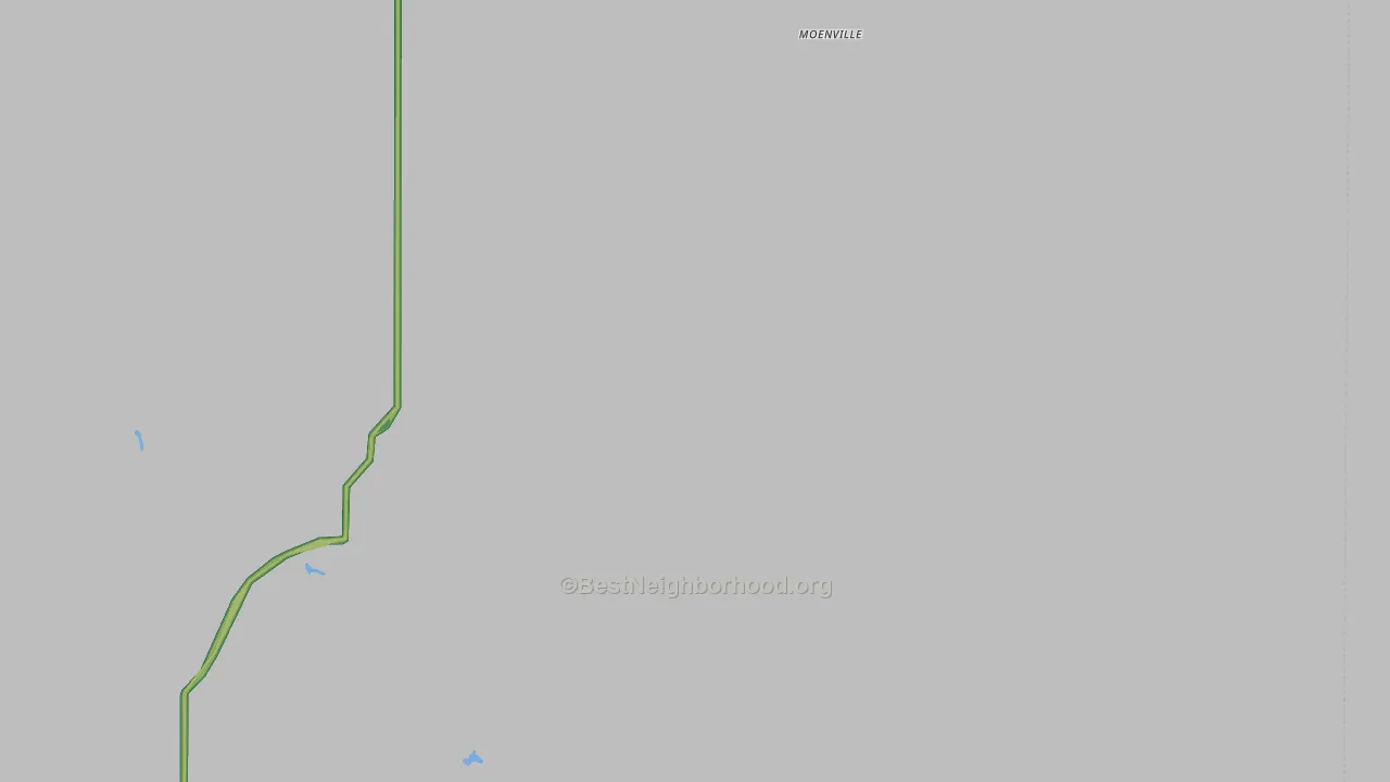 Moenville, SD Map of Noise Levels in Moenville