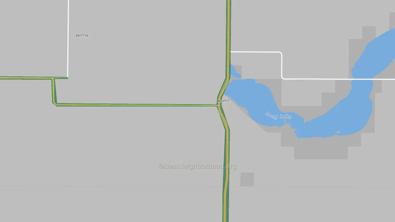 Moffit, ND Map of Noise Levels in Moffit