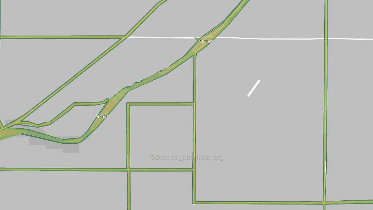 Mohler, WA Map of Noise Levels in Mohler
