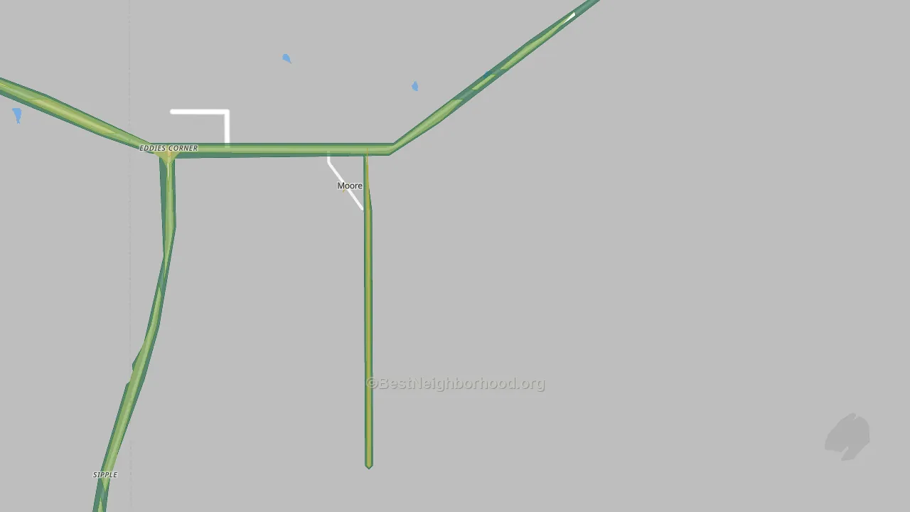 Moore, MT Map of Noise Levels in Moore