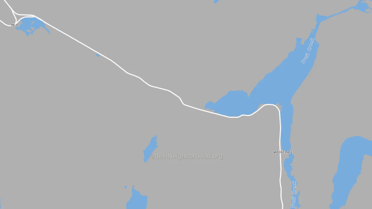 Moose Pass, AK Map of Noise Levels in Moose Pass