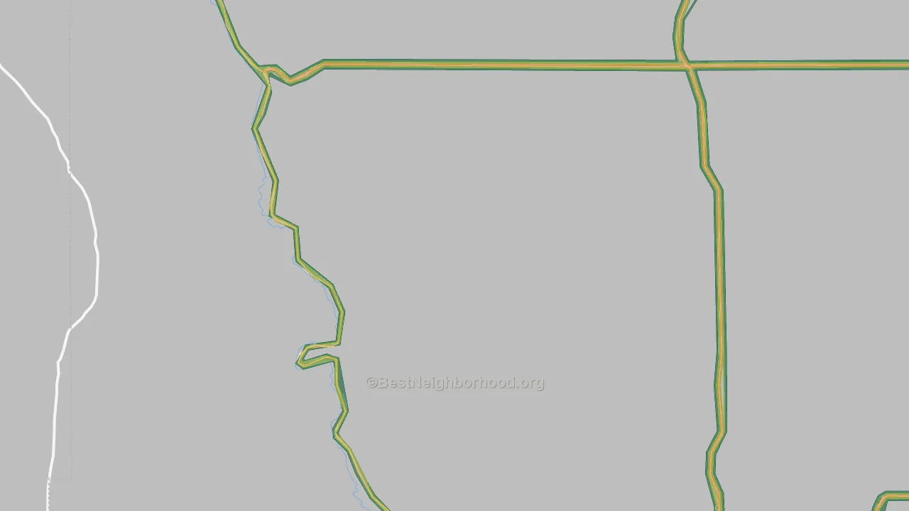 Morgan, OR Map of Noise Levels in Morgan