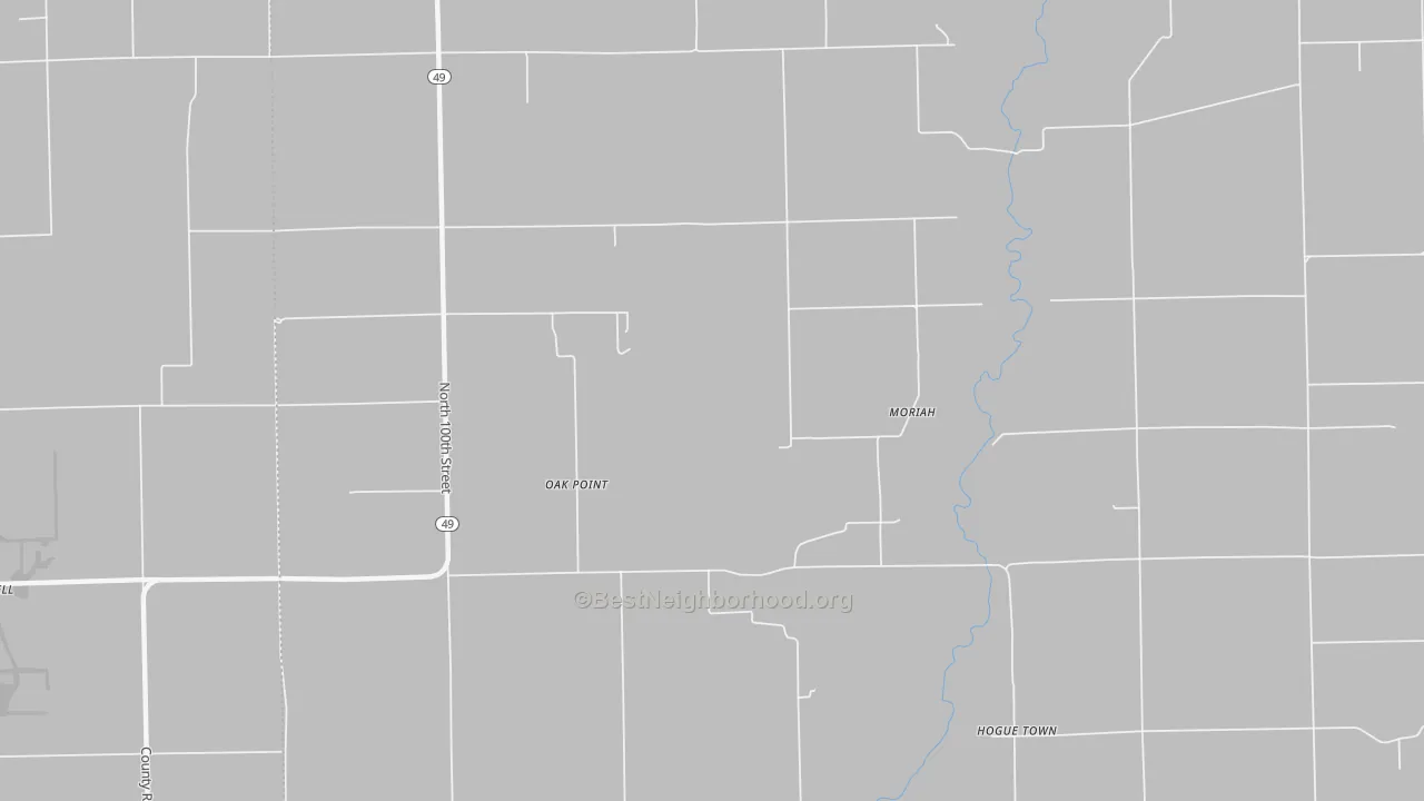 Moriah, IL Map of Noise Levels in Moriah