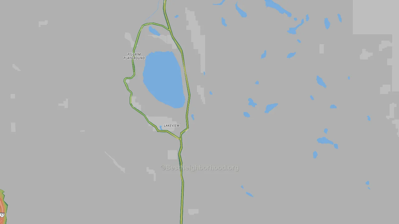 Mormon Lake, AZ Map of Noise Levels in Mormon Lake