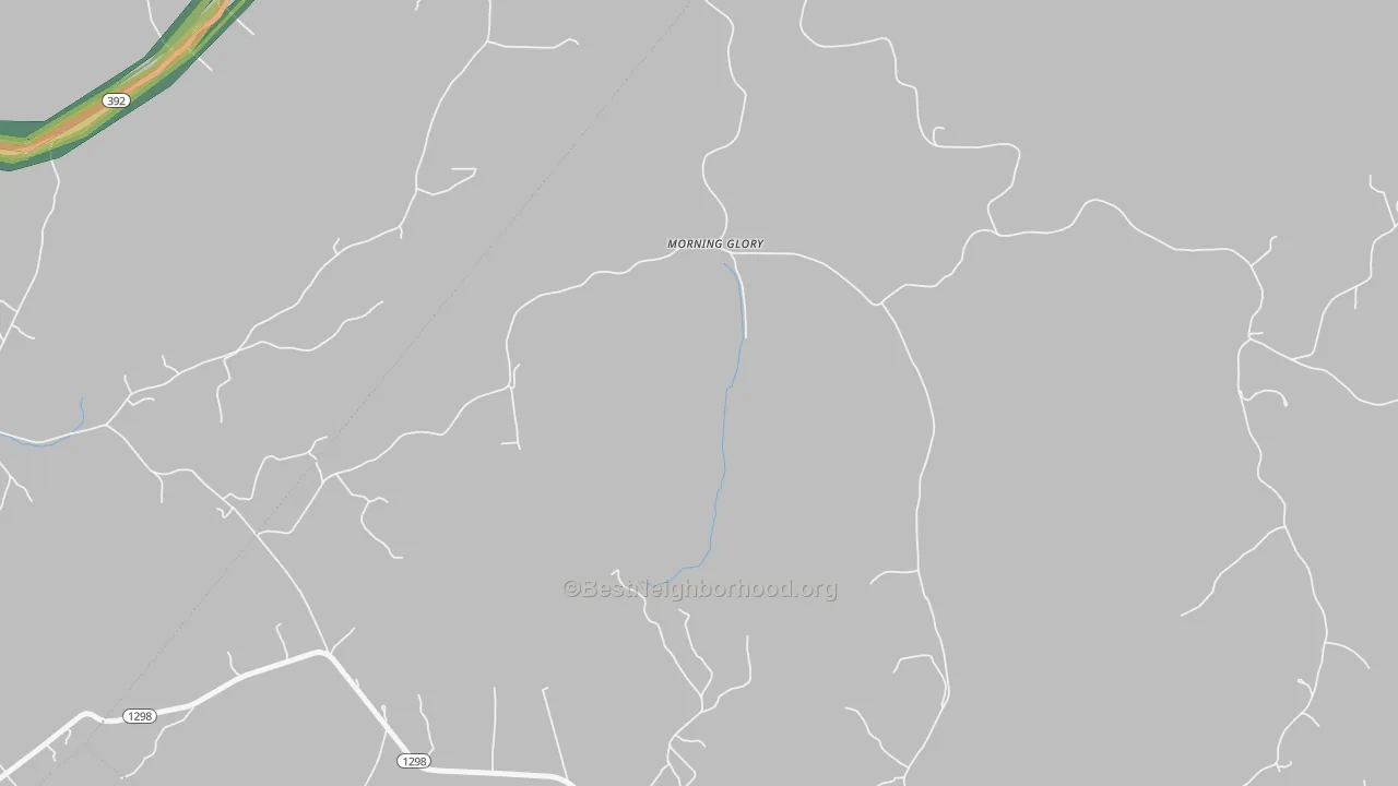 Morning Glory, KY Map of Noise Levels in Morning Glory