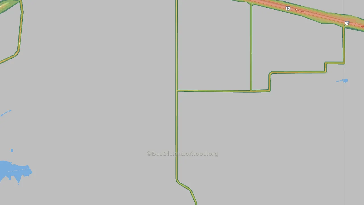 Morrow County, OR Map of Noise Levels in Morrow County