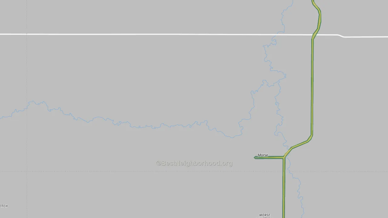 Morse, TX Map of Noise Levels in Morse