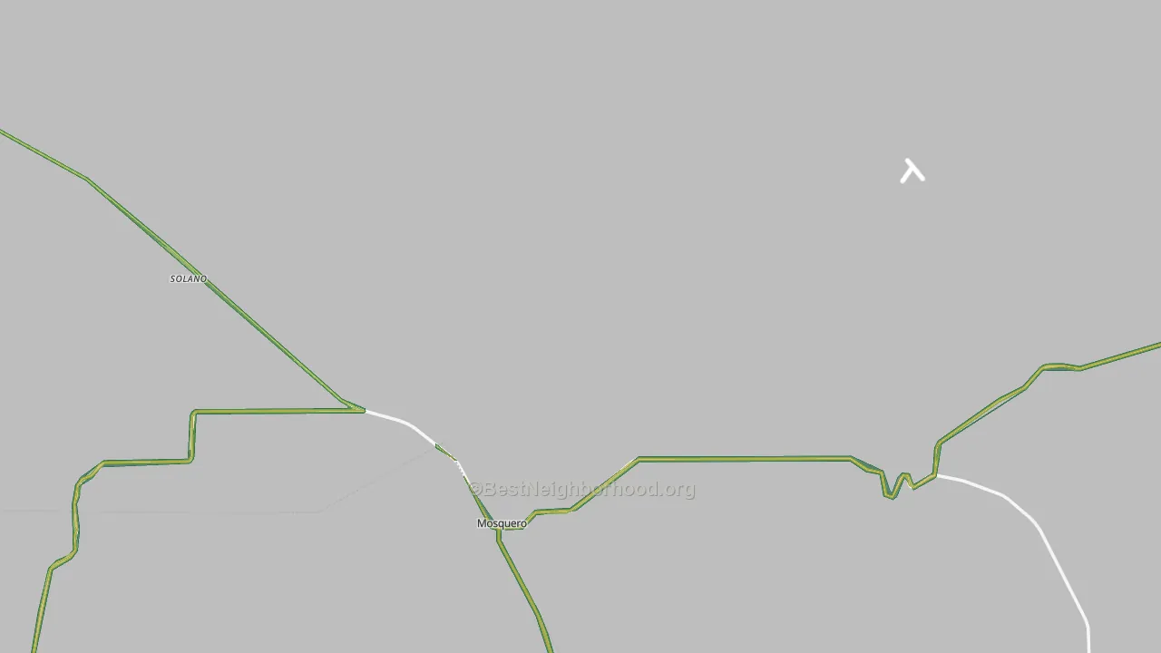 Mosquero, NM Map of Noise Levels in Mosquero