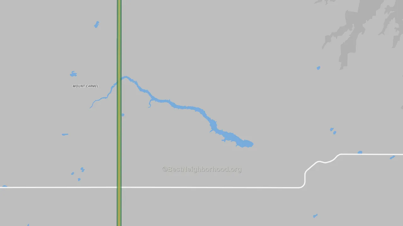 Mount Carmel, ND Map of Noise Levels in Mount Carmel