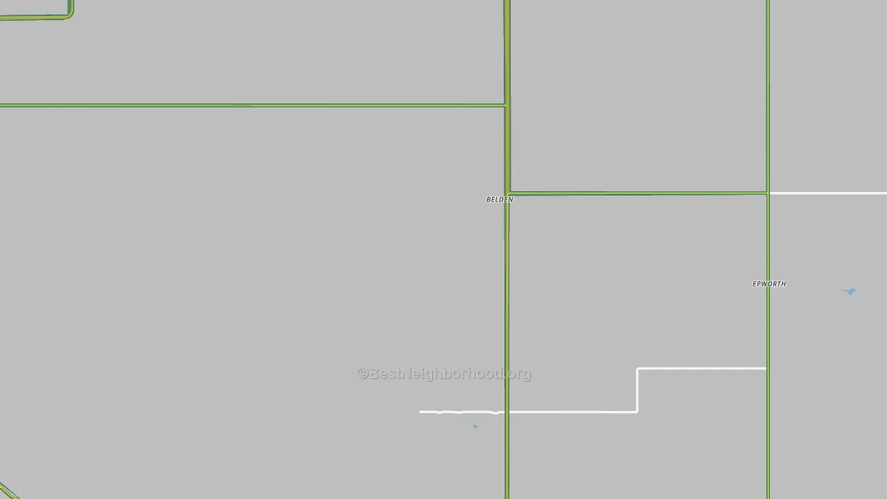 Mountrail County, ND Map of Noise Levels in Mountrail County