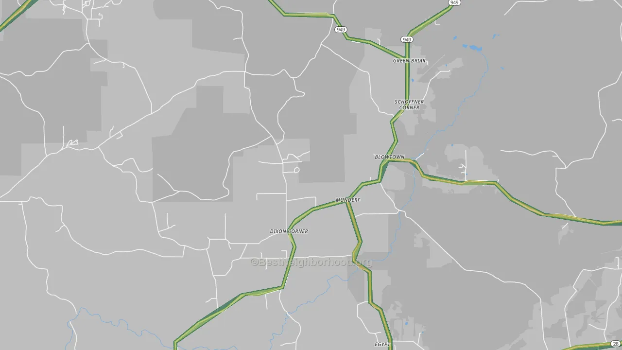 Munderf, PA Map of Noise Levels in Munderf