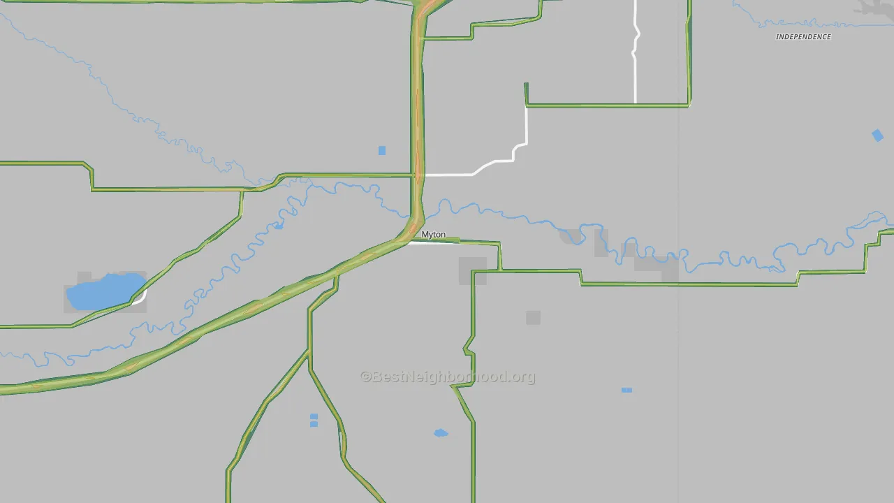 Myton, UT Map of Noise Levels in Myton