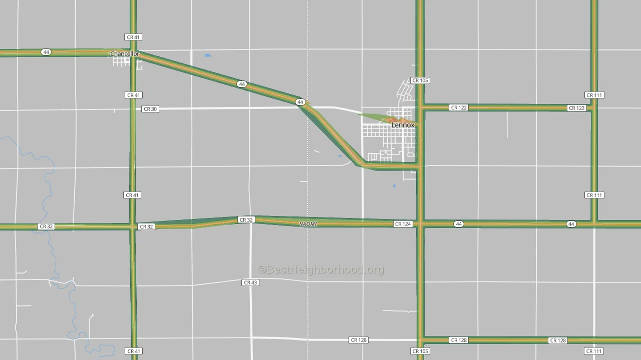 Naomi, SD Map of Noise Levels in Naomi