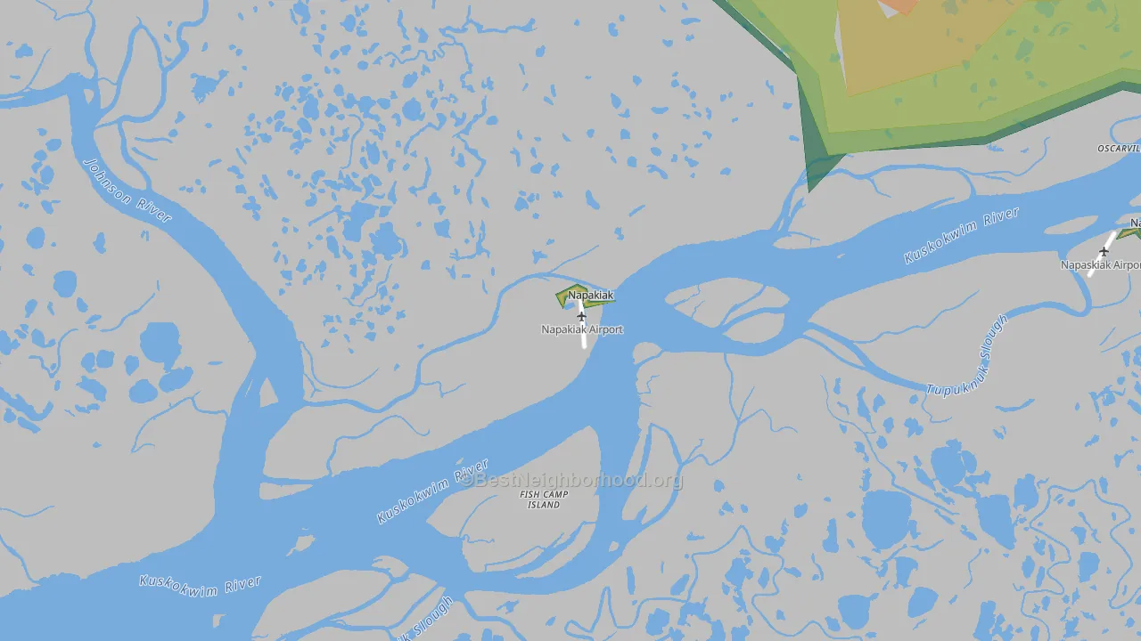 Napakiak, AK Map of Noise Levels in Napakiak