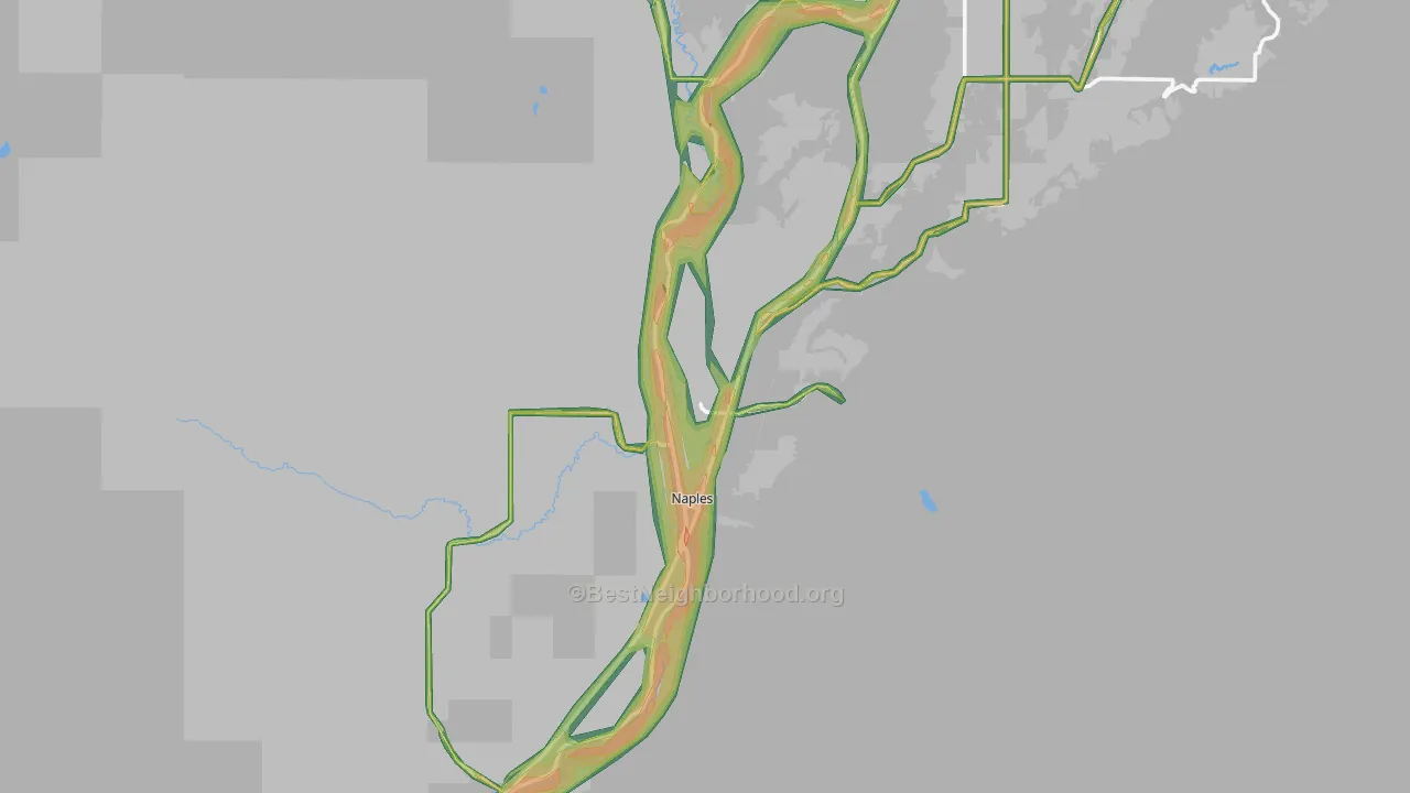 Naples, ID Map of Noise Levels in Naples