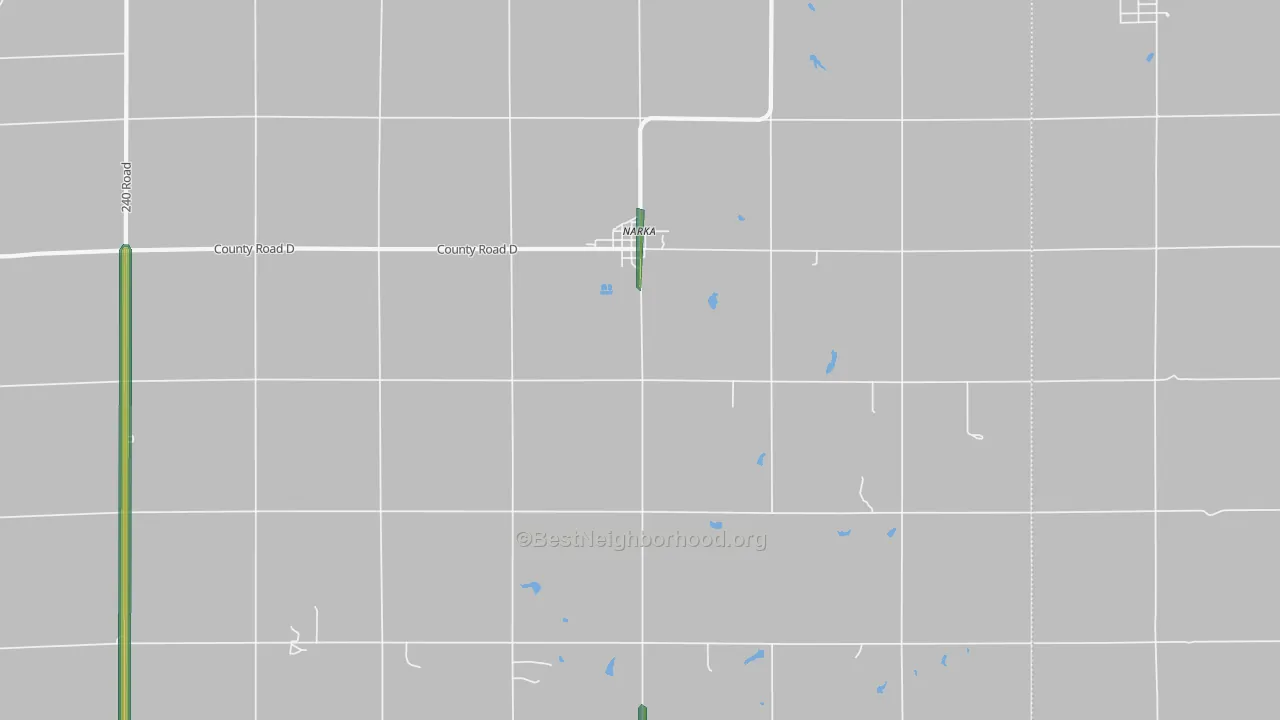 Narka, KS Map of Noise Levels in Narka
