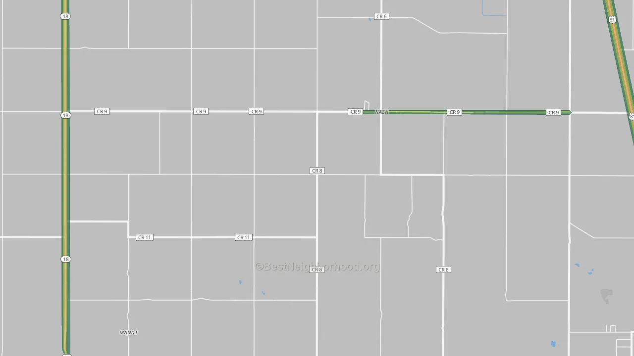 Nash, ND Map of Noise Levels in Nash