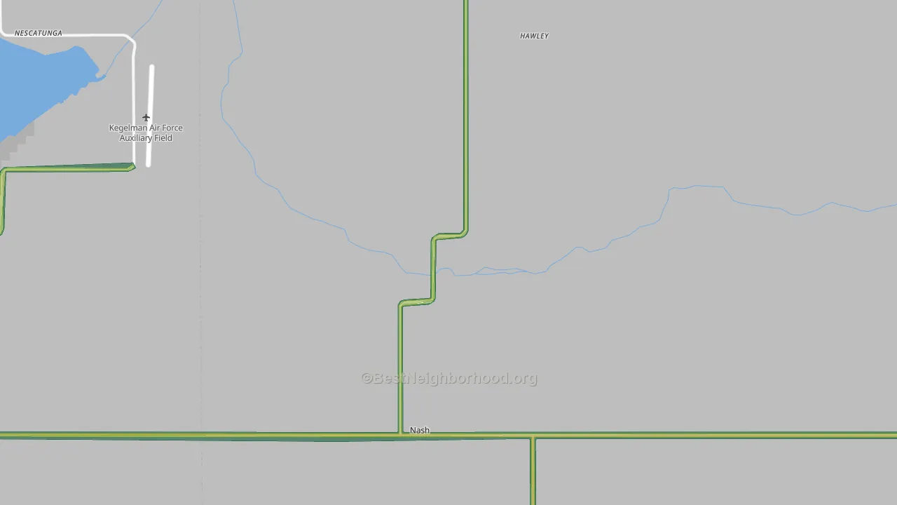 Nash, OK Map of Noise Levels in Nash