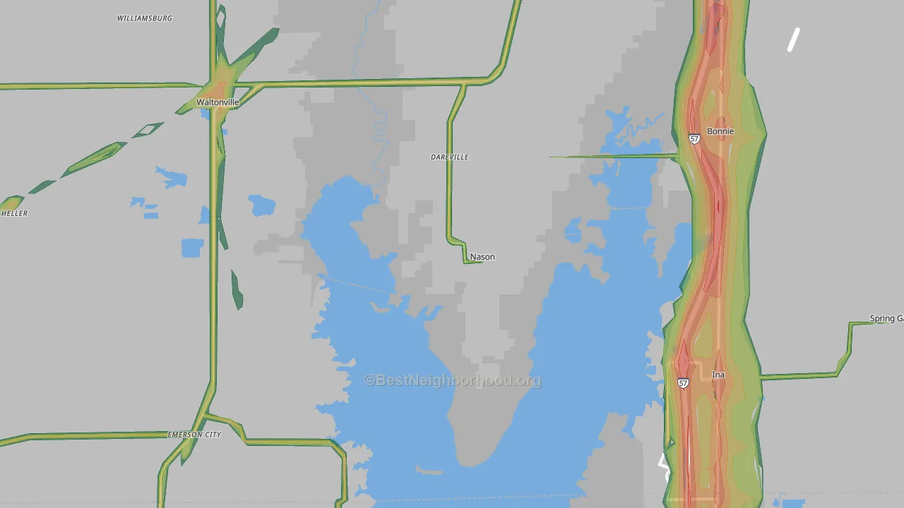 Nason, IL Map of Noise Levels in Nason