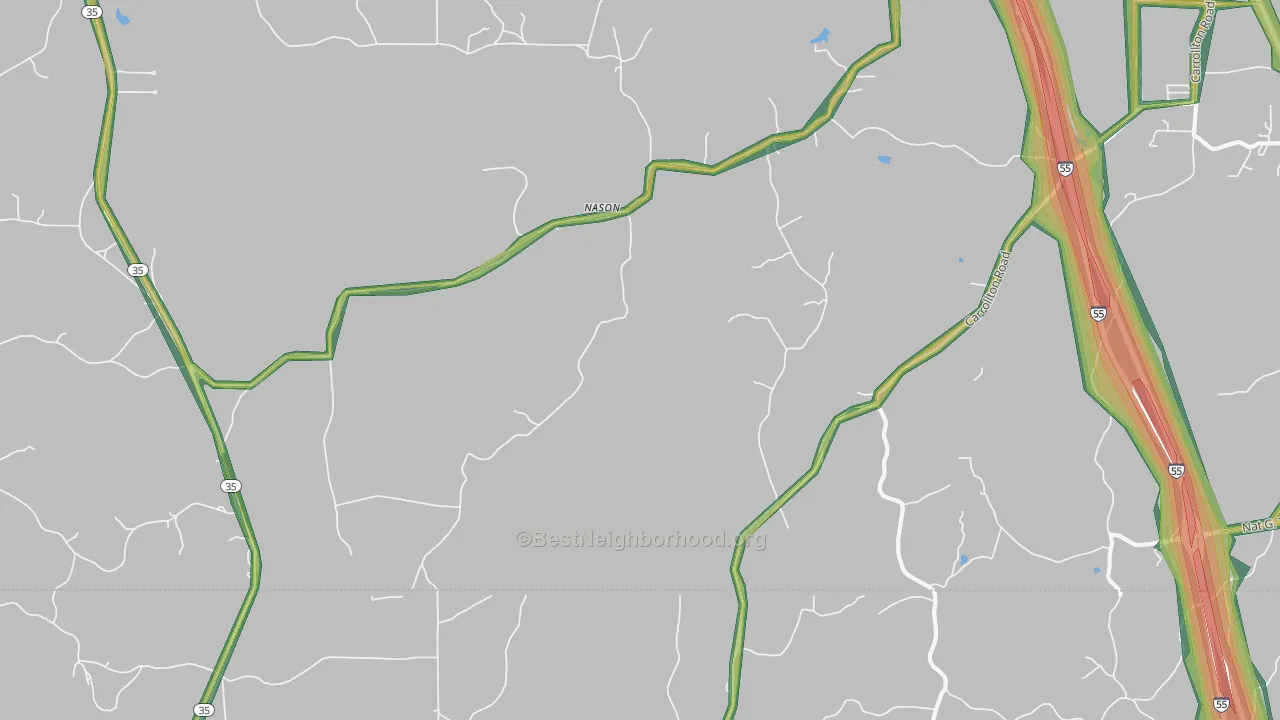 Nason, MS Map of Noise Levels in Nason