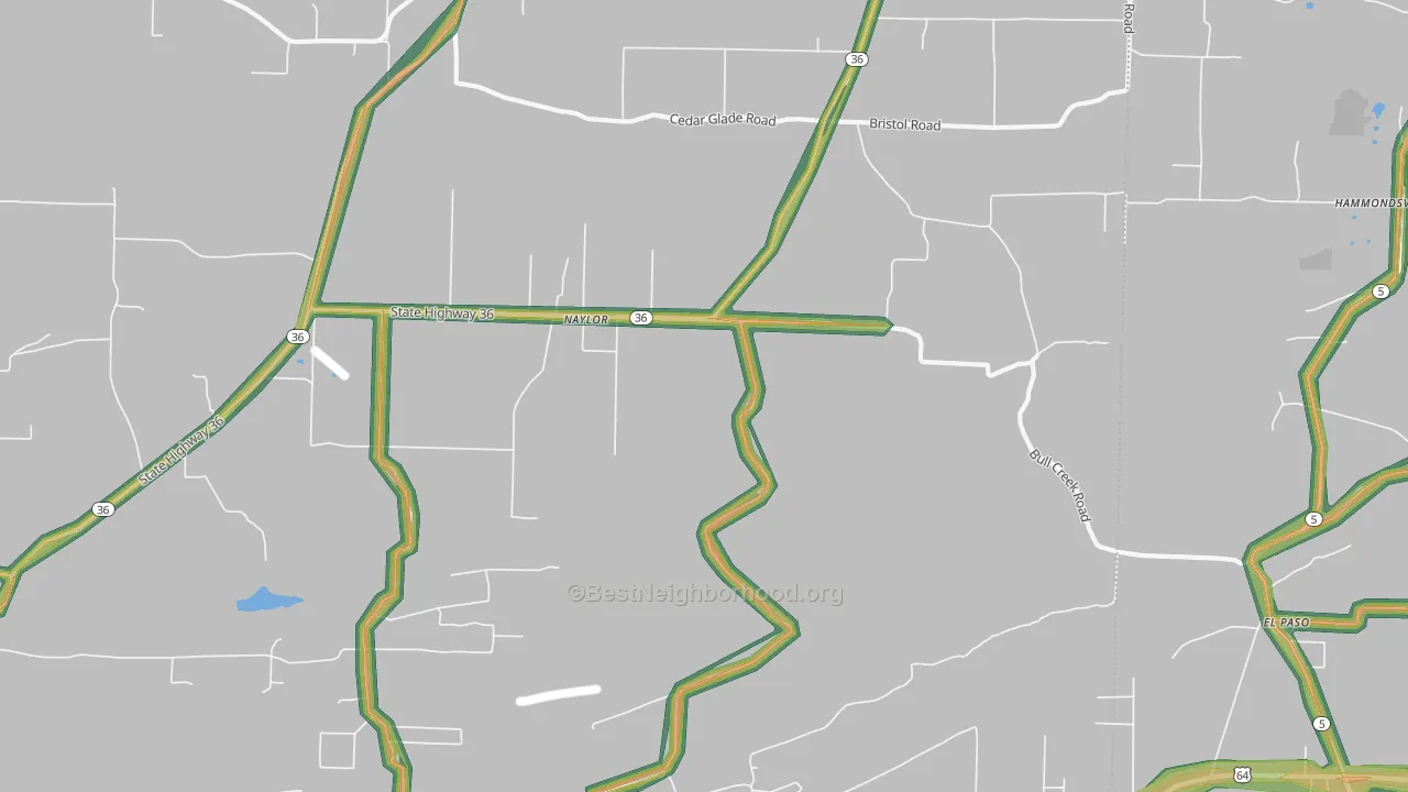Naylor, AR Map of Noise Levels in Naylor