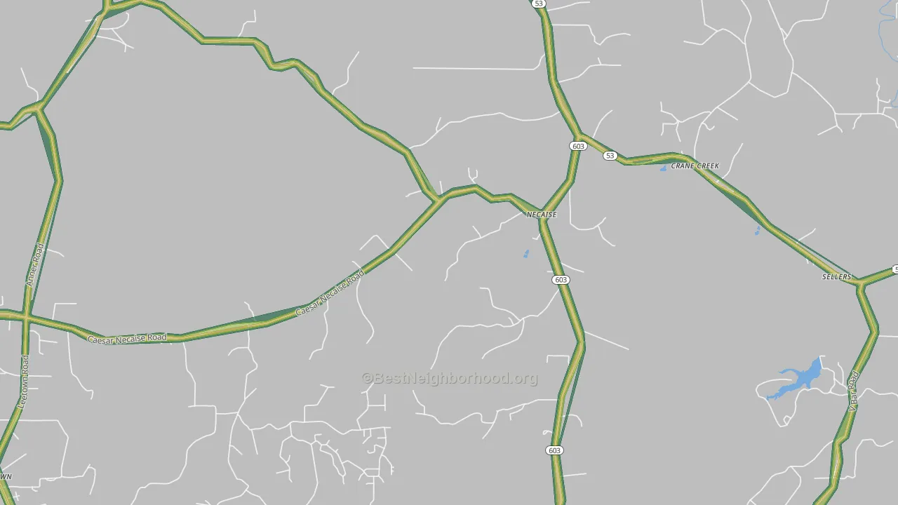 Necaise, MS Map of Noise Levels in Necaise