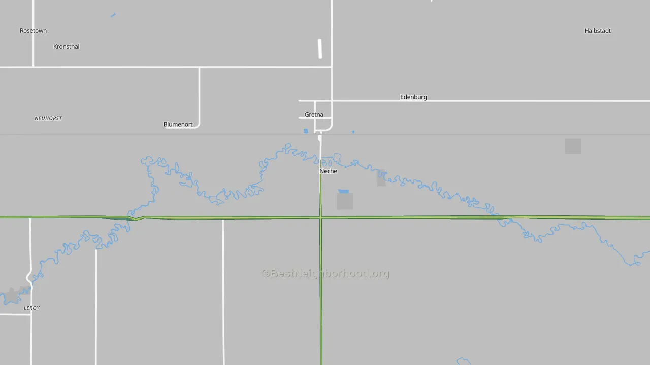 Neche, ND Map of Noise Levels in Neche