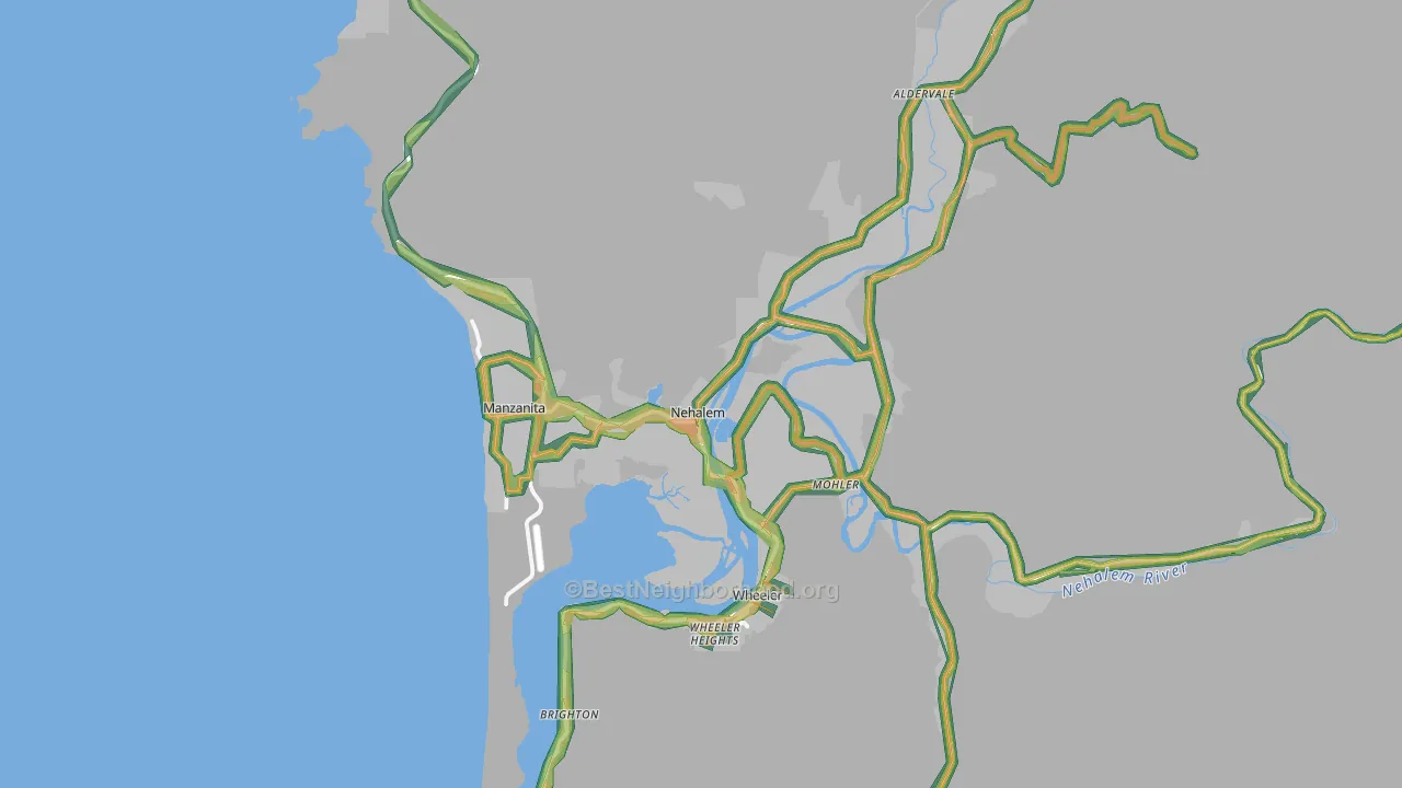Nehalem, OR Map of Noise Levels in Nehalem