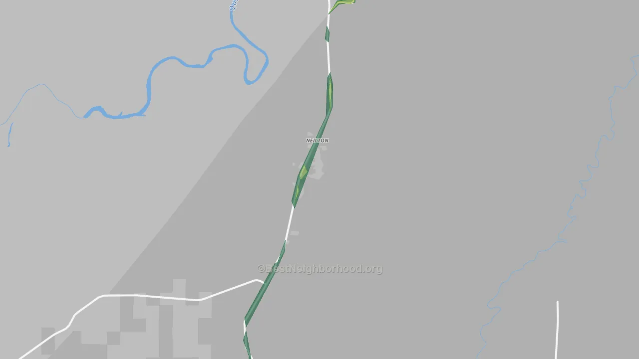 Neilton, WA Map of Noise Levels in Neilton