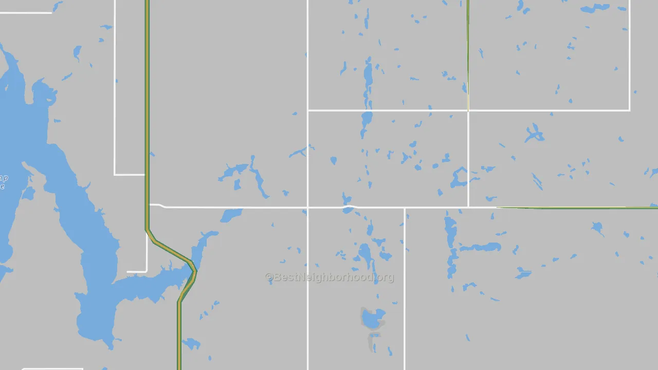 Nelson County, ND Map of Noise Levels in Nelson County
