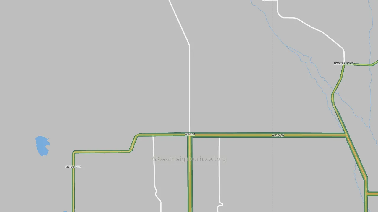 Neola, UT Map of Noise Levels in Neola